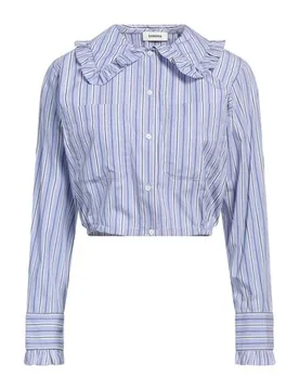 Camisa Mujer Azul francés 3,4 Mujer - Sandro - FashionsVida