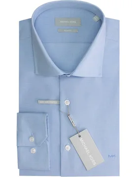 Camisa de hombre de vestir modern fit con diseño pata de gallo pequeña - Michael Kors - FashionsVida