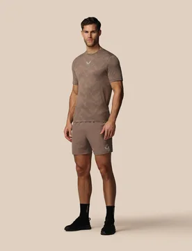 Men’s Apex 6" Shorts W/ Inner Brief - Deep Taupe DEEP TAUPE XS male - Castore - FashionsVida