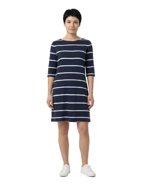 Astrid 3/4 Sleeve Dress SR Navy / Pearl XS Women - Sea Ranch - FashionsVida