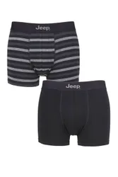 Mens 2 Pack Plain and Striped Fitted Trunks Black / Charcoal Extra Large - Black - Size: Extra Large