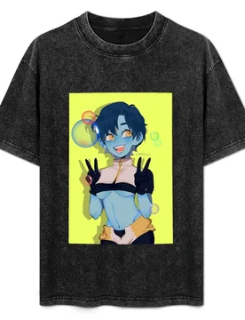 Bubbel Girl-Kaoruko Awata T-Shirt Plus Size Basic Short Sleeve Top - Aliexpress - FashionsVida