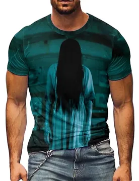 Men's Loungewear & Outdoor Christmas 3D Printed Short-Sleeve T-Shirt - Festival Gift, Smooth Fabric - Aliexpress - FashionsVida