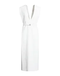 Vestido midi Mujer Blanco 38 Mujer