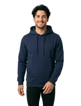 Sweat à Capuche By011 Navy L - Build Your Brand - FashionsVida