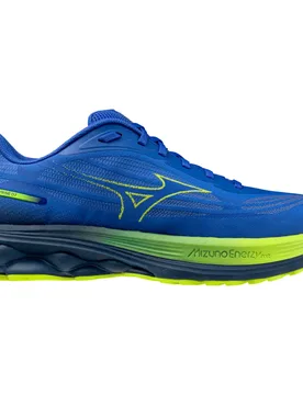 Wave Skyrise 7 Running Shoes Dazzling Blue / Fortune Yellow / Estate Blue UK 10.5 Men - Mizuno - FashionsVida