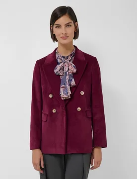 Blazer de mujer cruzada pana - Roberto Verino - FashionsVida