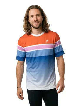 Performance Mc Paris Short Sleeve T-shirt Orange Alert / Ro M - Head Racket - FashionsVida