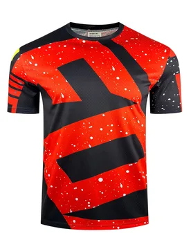 Men’s Red Black Mountain Bike Jersey Shirt Lightweight Breathable Quick Dry MTB Racing Top Summer Motocross Wear Men's clothing - Aliexpress - FashionsVida