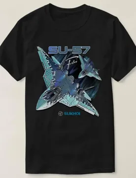 Sukhoi Su-57 Stealth Multirole Fighter Aircraft T-Shirt Short Sleeve Casaul 100% Cotton T Shirt - Aliexpress - FashionsVida