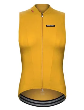 Maglia Senza Maniche Alda Mustard Yellow - Etxeondo - FashionsVida