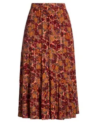 Midi-Rock Damen Orange 0,1 Damen