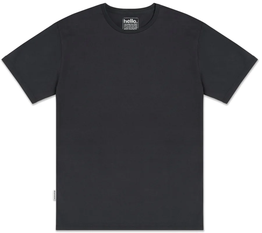 Wanda Organic Cotton Tee - Charcoal - Silverstick - FashionsVida