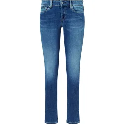 Vaquero de mujer fit skinny y tiro medio