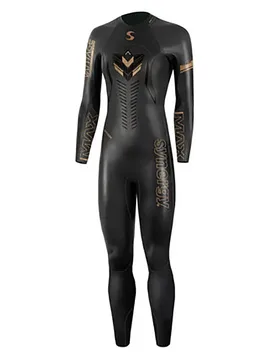 Vantage Pro Woman Long Sleeve Neoprene Wetsuit Black WX Women - Synergy - FashionsVida