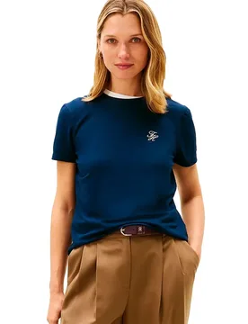 T-shirt à Manches Courtes Ww0ww47809 Dark Night Navy XL - Tommy hilfiger - FashionsVida