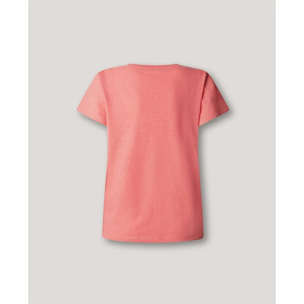 Camiseta de lino logo bordado - Pepe Jeans - FashionsVida