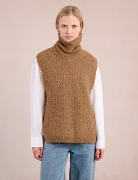 Jersey de mujer sin manga con aberturas - Molly Bracken - FashionsVida