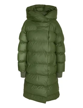 Winterjacke - NMSKY L/S LONG COATED JACKET NOOS - XS bis M - für Damen - Größe S - grün - Frauen - female - Noisy may - FashionsVida