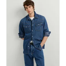 Camisa de hombre denim fit regular