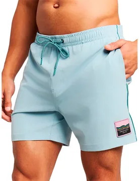 Short De Bain Jayden Tourma Blue L - Protest - FashionsVida