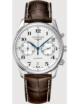 Reloj de hombre L26294783 The Master Collection automático de piel marrón - Longines - FashionsVida