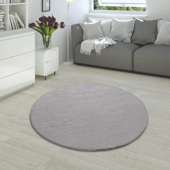 Hochflor-Teppich RABBIT 780 Grau Rund - Paco Home - FashionsVida