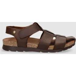 Sandalias de hombre en piel con forro de piel