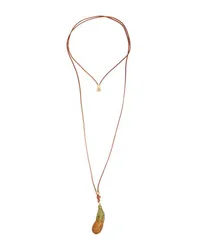 Halskette Damen Orange -- Damen