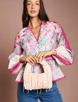 Women's Lara Sequin Grab Bag in Blush - Blush - Size: One Size - Coast - FashionsVida