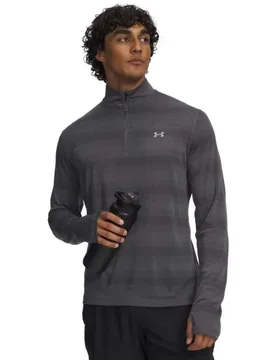Felpa Con Mezza Zip Velociti Gray 2XL - Under armour - FashionsVida