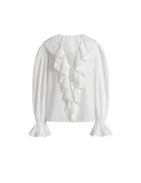 Bluse e camicie donna - camicia popeline - bianco - Alberta Ferretti - FashionsVida