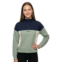 Sweat à Demi-zip Spray Grey / Dark Blue XS