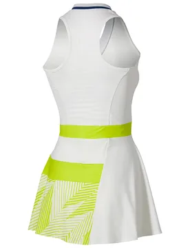 Stargazer Sleeveless Dress White / Yellow S - Mizuno - FashionsVida