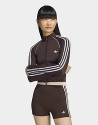 Womens Track Top Essentials 3 Stripes Seamless - Marrone, marrone marrone Donna taglia XL