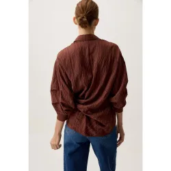 Bimani - Blusa de mujer con lazada