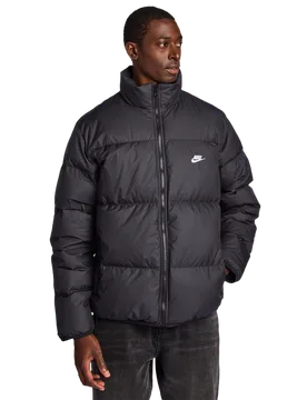 Club Puffer Men Jackets - Black - Size S - Down - Black - Size: Small - Nike - FashionsVida