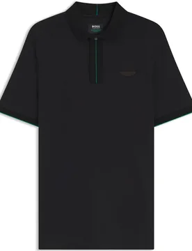 Polo à Manches Courtes X Aston Martin Parlay 80 10284013 Black M - BOSS - FashionsVida