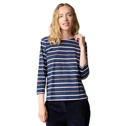 Croco Long Sleeve T-shirt Navy Stripe XL Women