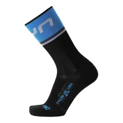 Calzini Lunghi Cycling One Light Black / Cobalt Blue