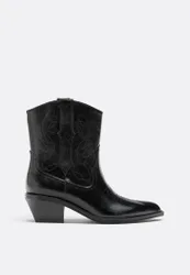 Absatzstiefeletten im Cowboylook SCHWARZ 35