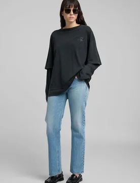 Vaquero de mujer recto de tiro bajo - Replay - FashionsVida