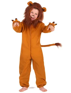 Löwe-Kostüm für Kinder Karneval braun - KARNEVAL-MEGASTORE - FashionsVida