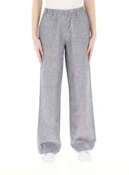 Pantalone misto lino GRIGIO CHIARO 10