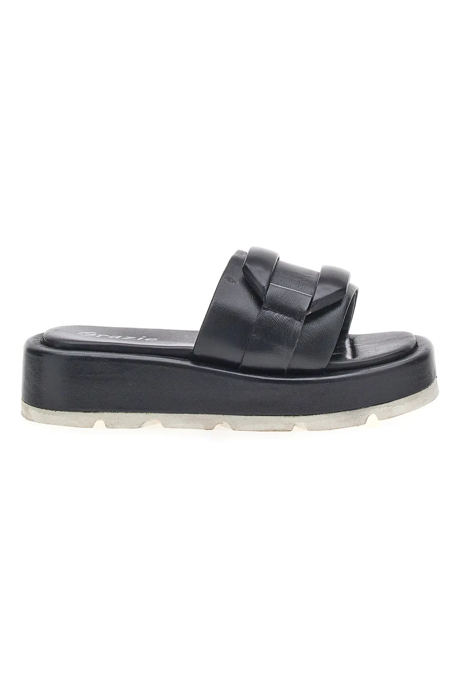 Ciabatte Flatform Nere 3759 38 - GRAZIE - FashionsVida