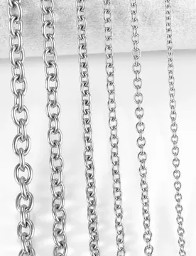 Mm Stainless Steel Cross O Chain Stainless Stele Rolo Necklace For Women Men DIY Jewelry Thin Bracelet Necklace - Aliexpress - FashionsVida