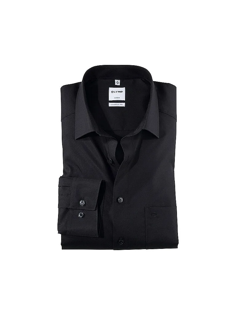 Olymp Camisa Modern Fit negro 42 - Olymp - FashionsVida