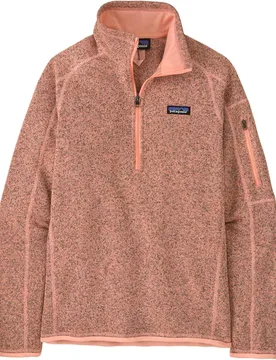 Warmer Fleece-Pullover mit Reißverschluss – Damen / Frau – W's Better Sweater 1/4 Zip Peach Sherbet W's Better Sweater - Patagonia - FashionsVida