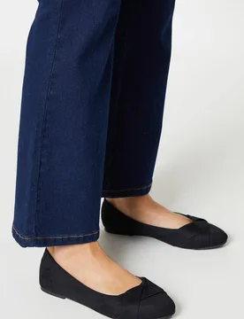 Women's Paige Wrap Detail Ballet Flats in Natural Black Size: 8 - Natural Black - Size: 8 - Dorothy perkins - FashionsVida