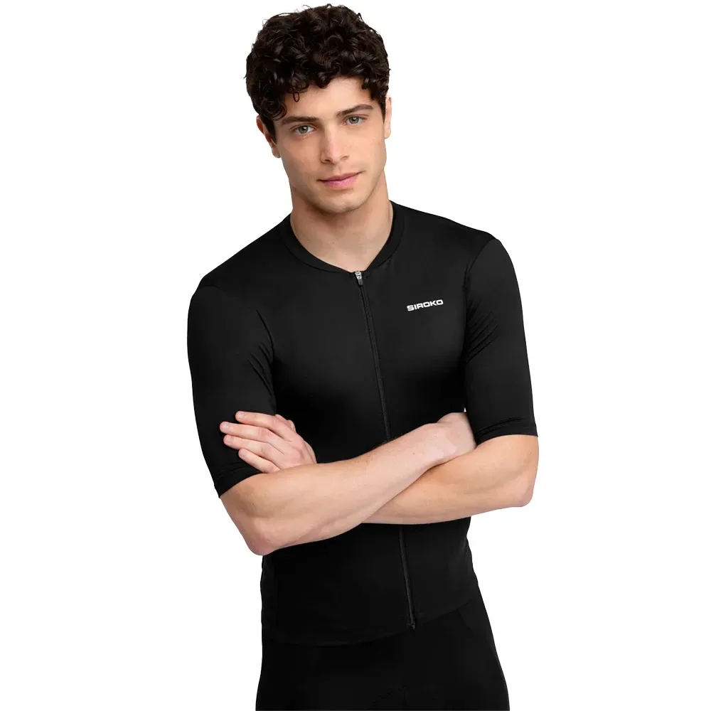 Maglia A Maniche Corte Core Pordoi Black - Siroko - FashionsVida